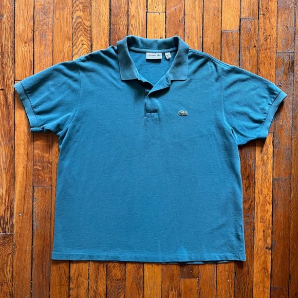 Lacoste Classic Fit Men's Teal Green Blue Embroidered Alligator Logo Polo Shirt. - Picture 1 of 4